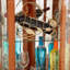 Armoire de coin en verre