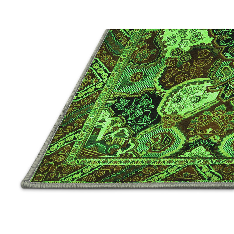 Washable Oriental Indoor Rug, Rectangle 2' x 4'