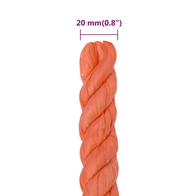 Polypropylene Garden Accents Accessories, 5000cm W x 2cm D, Orange