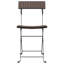 Chaises de bistro pliantes en poly rotin et acier-1580946976
