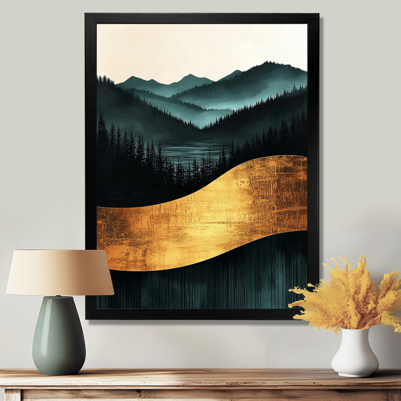Senga - Landscapes Wall Art Prints, Noir, H 20 po x l 12 po, Reproduction encadrée d'une seule photo