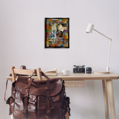 James Brown Collage Framed Floater Canvas Wall Art by Sabin