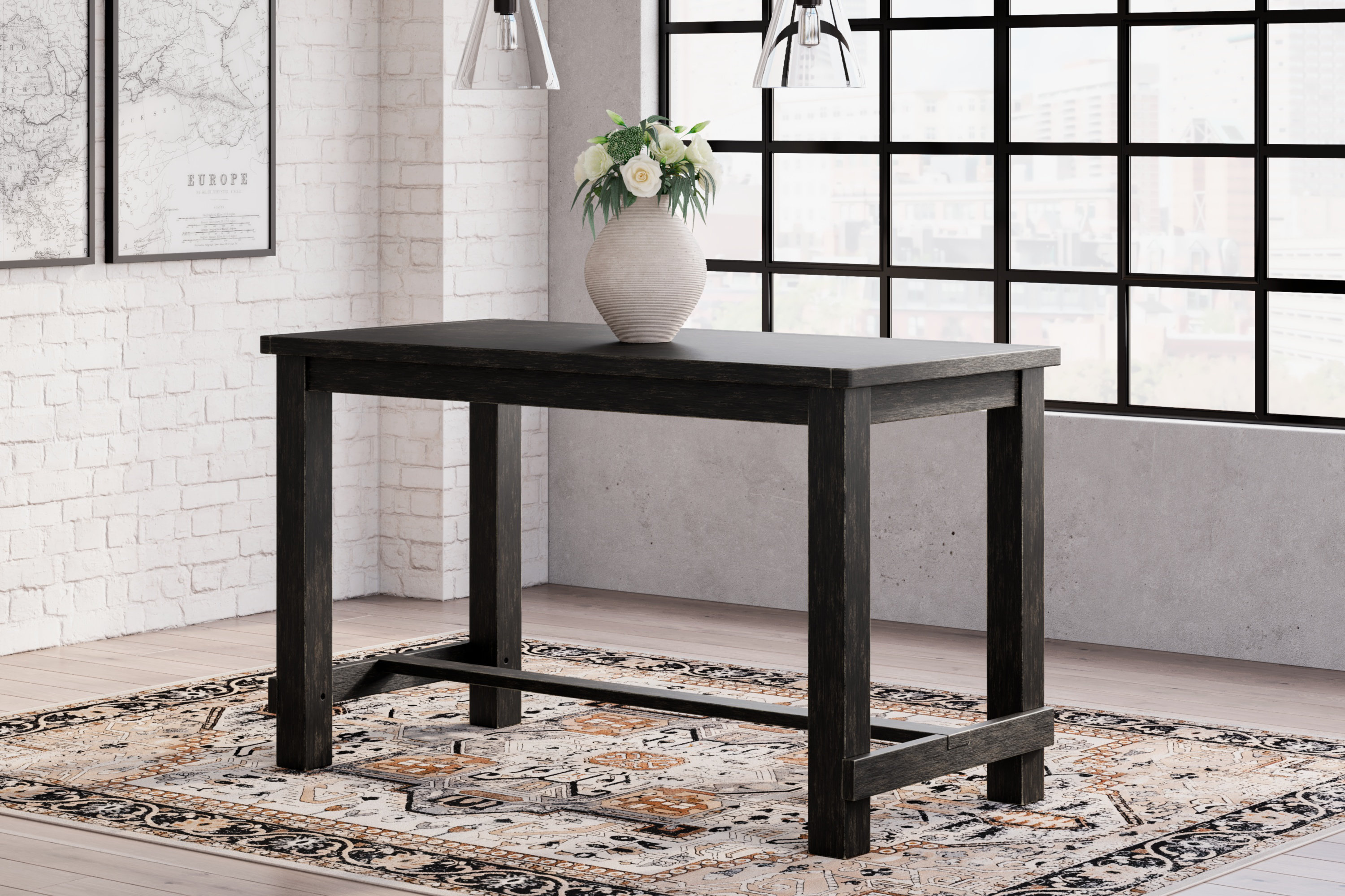 Jeanette Rectangular Counter Height Dining Table