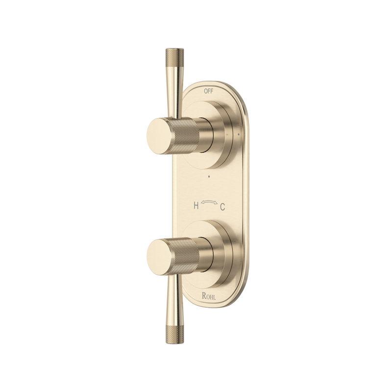 Terrell 1/2" Thermostatic Trim With Diverter, Satin Nickel