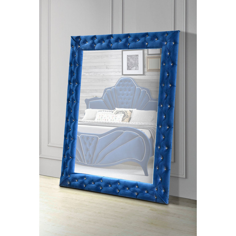 Dante Velvet Floor Mirror