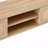 Woven Tv Console With Adjustable Shelf, 53.69" Length, Solid Wood Legs, Natural Color For Living Room Stand Double Sliding Doors, Space-346792324
