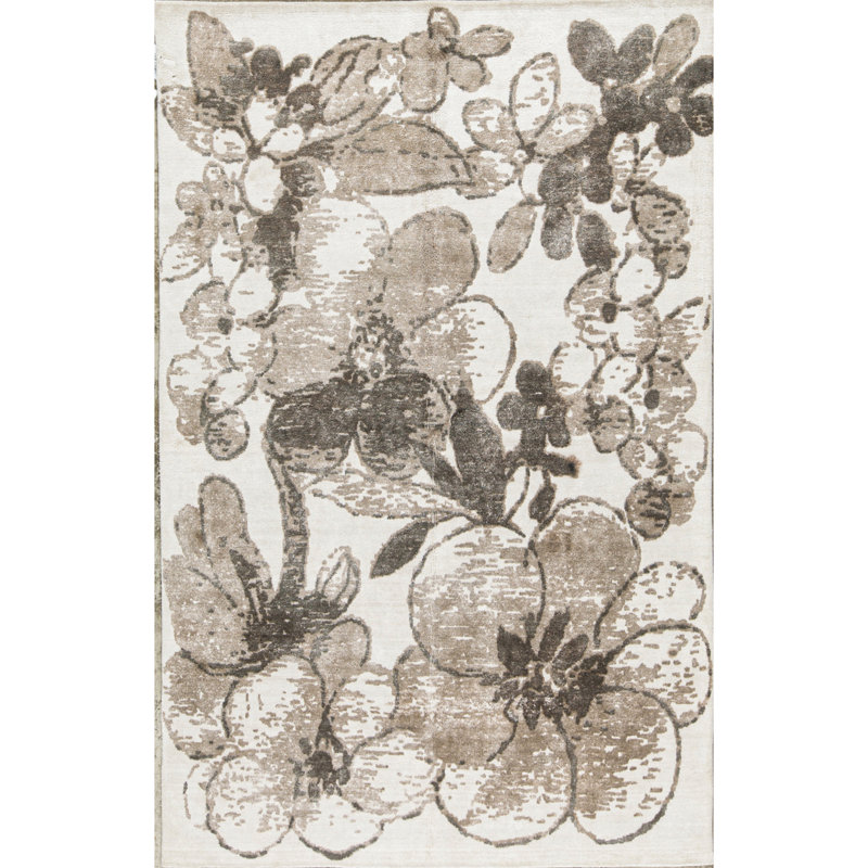 Wool Floral Area Rug