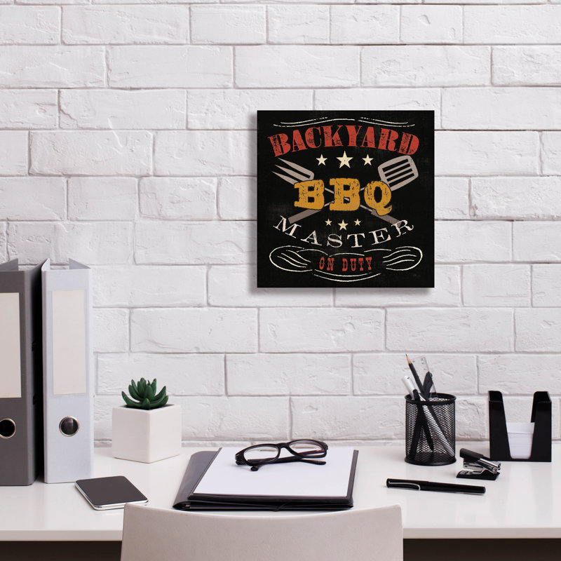 'Backyard Bbq' by Pela Studio Canvas Wall Art, 12" H x 12" W x 0.75" D