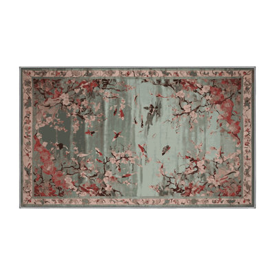Machine Washable Gray Area Rug