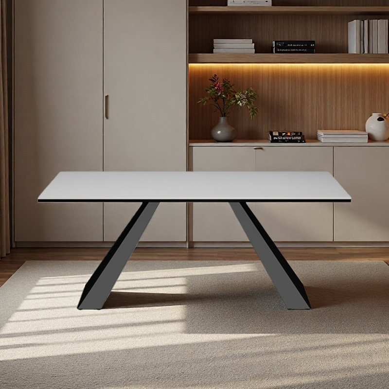 Bureau en granit, à usage domestique, de forme rectangulaire, H 29,53 po x l 55,12 po x P 31,5 po
