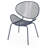 Andrighetti Outdoor Metal Mesh Shell Chairs-615870364