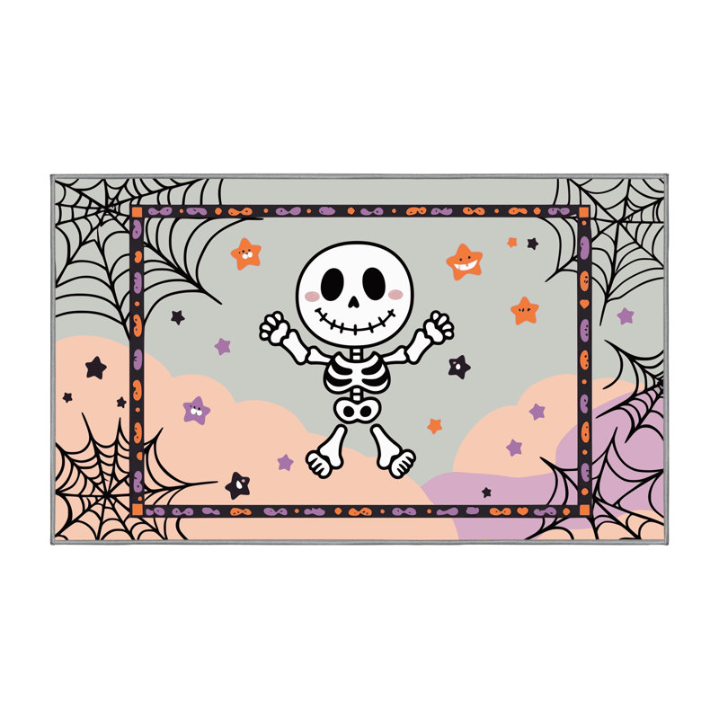 Tapis de Noël lavable The Holiday Aisle®, Rectangle 4pi x 6 pi