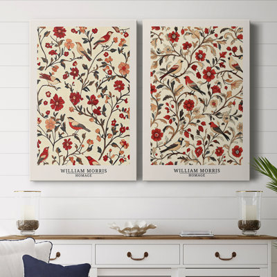 Toile tendue avec châssis de qualité supérieure de la série CCGXXV de Wm Morris - Prêt à accrocher