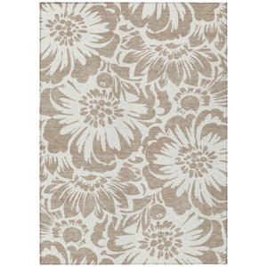 Fernville Indoor/Outdoor Area Rug with Non-Slip Backing