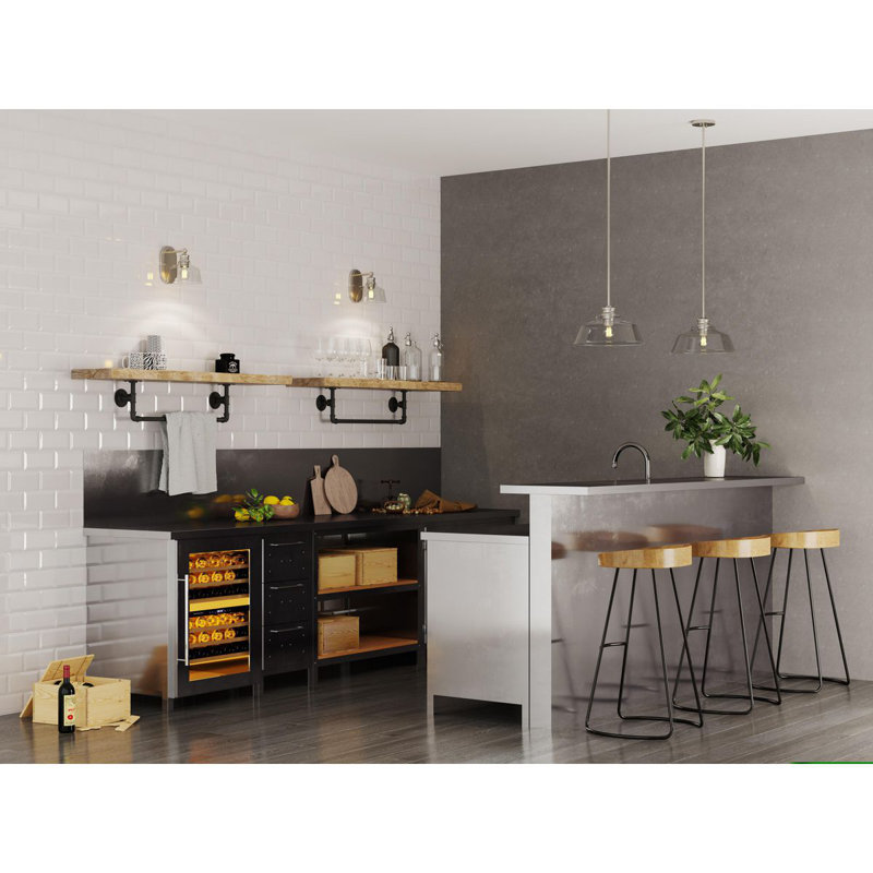 Brushed Nickel 1-Light Vanity Fixture with Clear Glass Shade