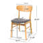 Set Of 2 Dining Chairs With Fabric Cushioned Seat And Solid Rubberwood Legs For Comfortable Everyday Use.-33582994