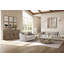 Causeuse en tissu sable - 2 coussins en duvet