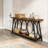 Industrial Vintage 2-Tier Console Table with Ample Storage