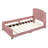 Pink Velvet Upholstered Twin Daybed-875857233