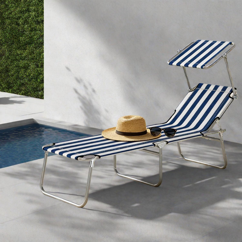 Méridiennes de patio réglables modernes, structure en métal, utilisation portable à l'extérieur