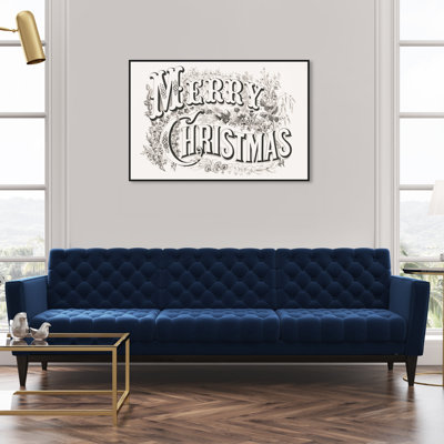 Christmas Ornate - Textual Art on Canvas