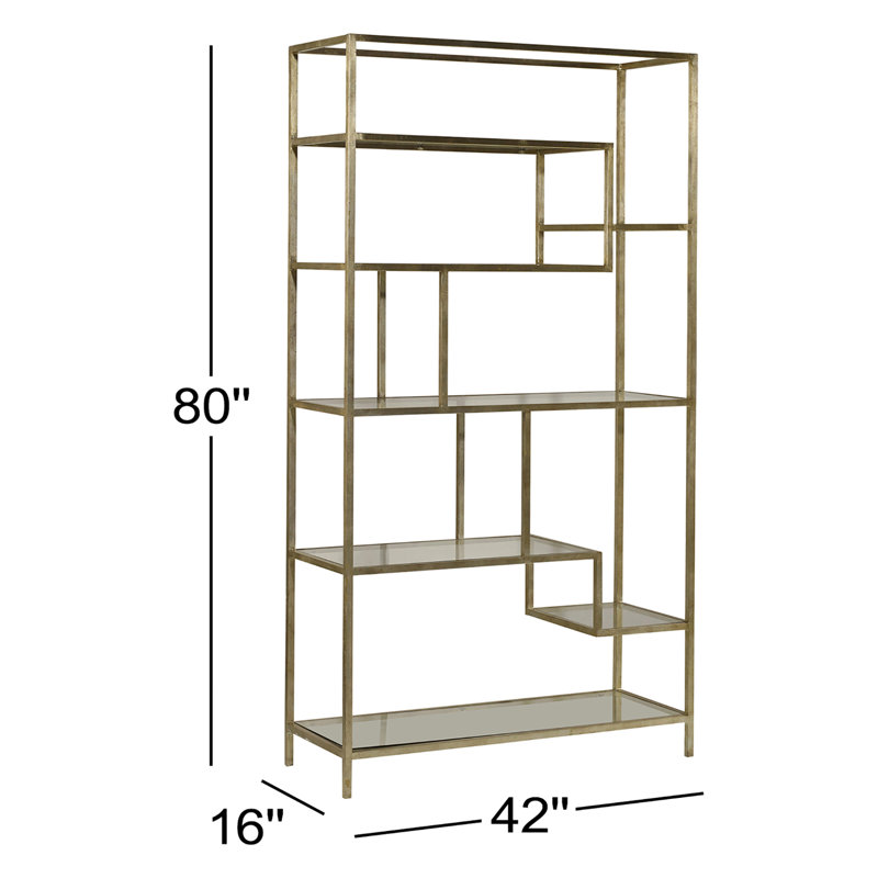 HomeAccent Geometric Bookcase