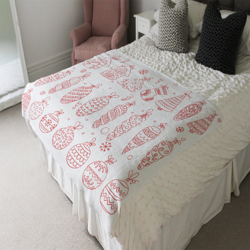 Cross Plain Weave / Muslin Throw Blanket