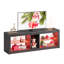 Meuble télé avec tablettes en verre Roika-850177227