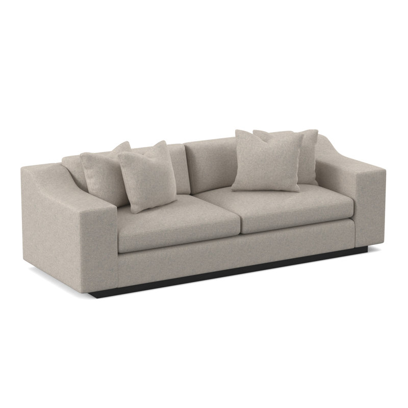 Barrett Sofa, Espresso, Filigree Ivory 100% Polyester