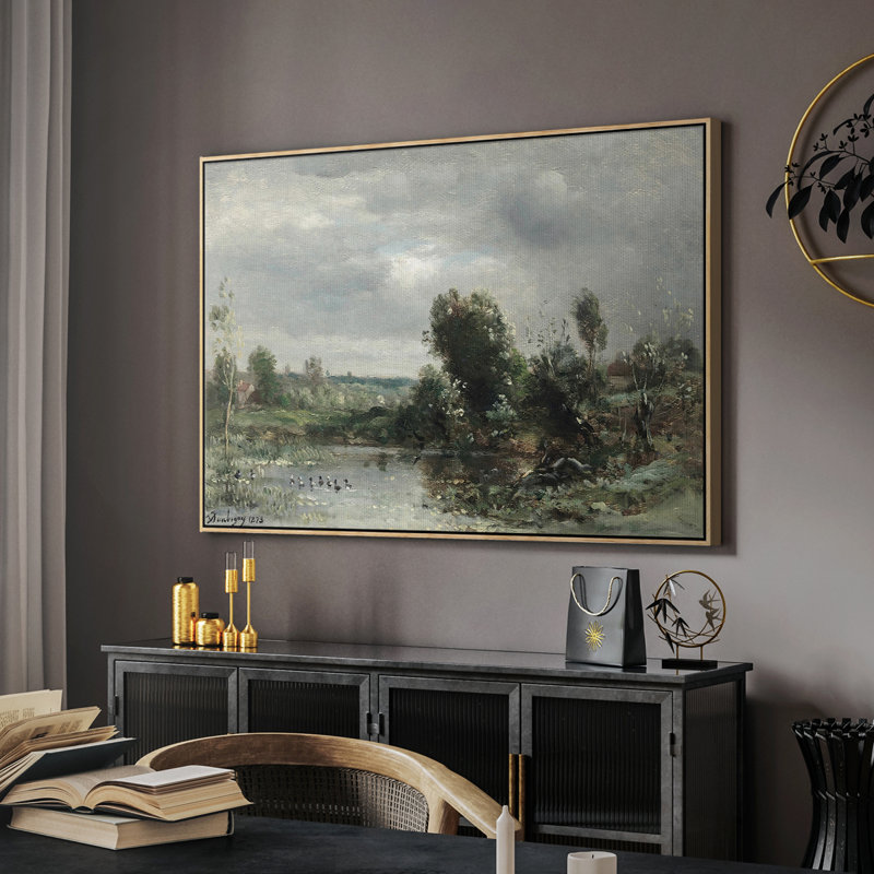 "Vintage Landscape - Dxxxi" sur toile, Toile tendue, H 27 po x l 41 po