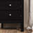  Three Drawer End Table/Nightstand Black-811329188