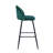 Everly Quinn Eisele Bar Stools Set Of 2, Velvet Upholstery, Steel Legs-1215113921
