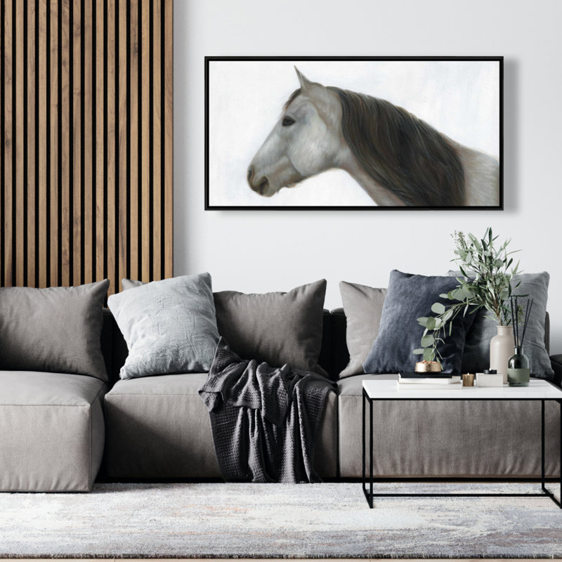 Winter Horse Print On Canvas
