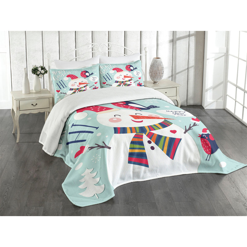 Children's Bedding, Queen Coverlet + 2 Shams