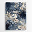 Aquarelle florale, art mural gris en métal 64-1986130110