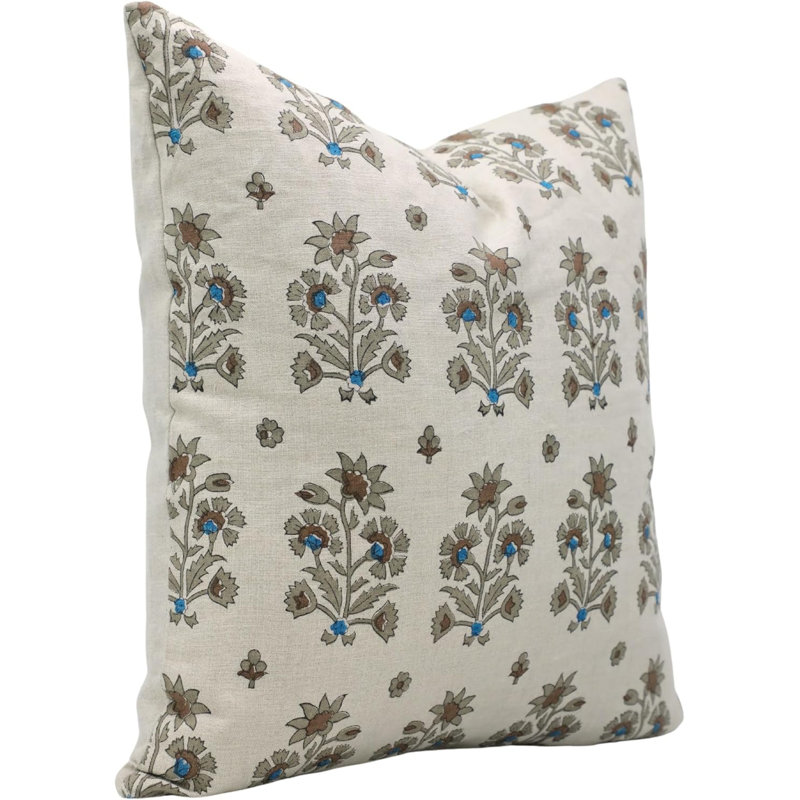 Housse de coussin Fabividine Floral, H 14 po x l 14 po