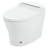 Smart Toilet With Built-In Heated Seat, One Piece Elongated Modern Toilet With Adjustable Temp Heated Seat, Auto Flush,  Dual Flush Toilet 1/1.28 GPF, Foot Sensor Flush, White Night Light,Knob Control