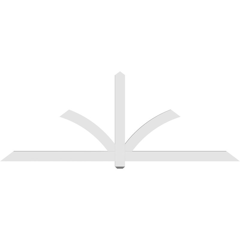 Support pour pignon en PVC Redmond, H 36 po x l 96 po (pas: 9/12), P 2 po x F 4 po