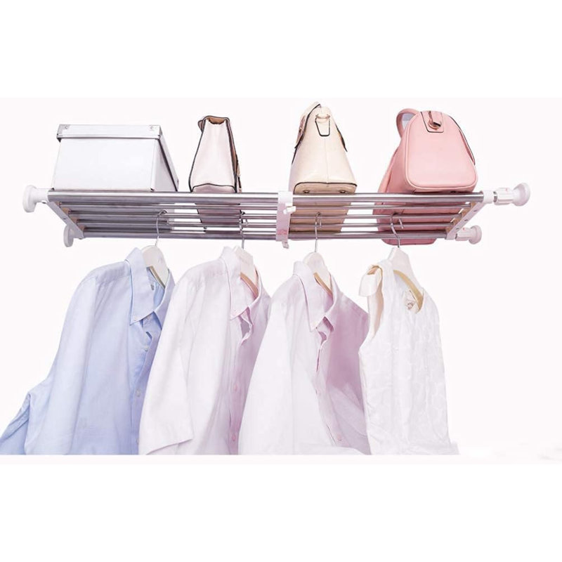 Stainless Steel Storage Rack, 5.08" H x 59.99" W x 24" D