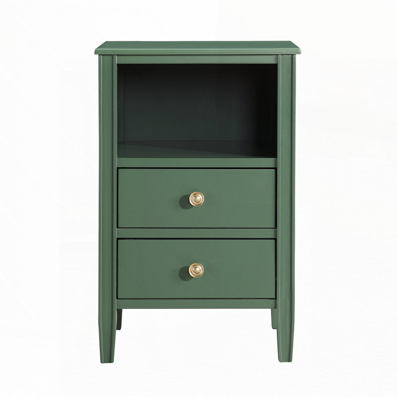 2-Drawer Storage Nightstand