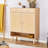 Modern Minimalist Multifunctional Storage Cabinet: Rattan - Accented Shoe Cabinet & Bedside Cabinet, Beautiful Shape, Ideal For Corridors, Living Rooms, Merging Style, Practicality & Space - Saving Design For Organized Home Interiors