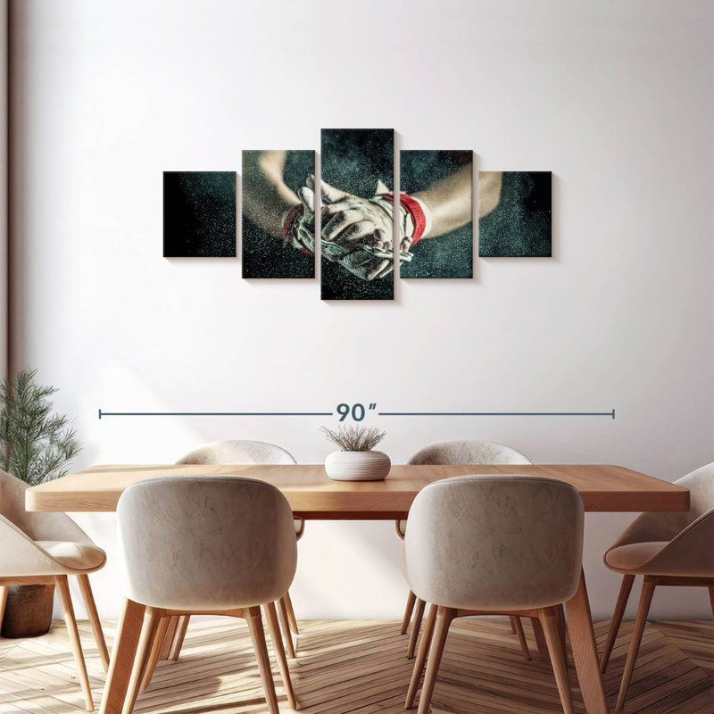 Dusting The Hands, 30" H x 68" W