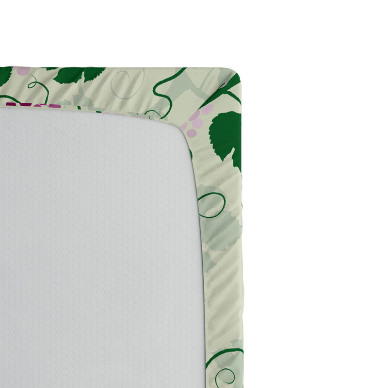 Microfiber Floral Fitted Sheet, Twin XL Fitted Sheet
