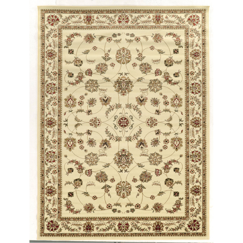 Tapis de zone ivoire Mesquite, Rectangle 7 pi 9 po x 11 pi