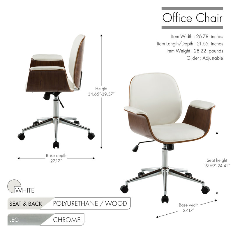Leola Office Chair, White