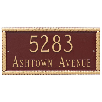 Harrison 2-Line Wall Address Plaque