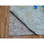Tapis 10 pi x 13 pi 9 po gris en laine pure noué à la main à motif abstrait moderne 438FAE22695C4E1DAA18970363338BC2
