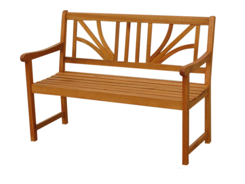 Adish Wooden Bench, 88cm H x 120cm W x 61cm D