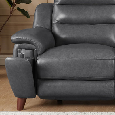 Fauteuil inclinable en cuir Raghid