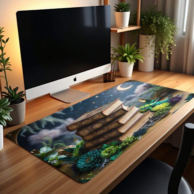 Polyester Desk Pad, 14.4x12.1